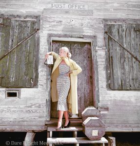 Dare's Story Photo of Dare Wright Posing on Ocracoke Island